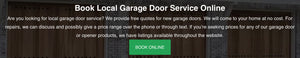 Book online for garage door service free repair estimates 